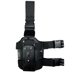Leg Rig táctico negro hasta el muslo con panel porta-fundas – Airsoft