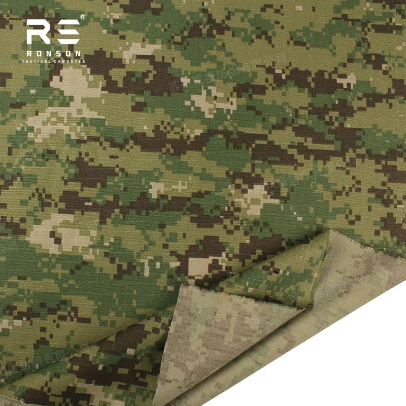 Tejido táctico ripstop camuflaje AOR2, nylon-algodón NYCO militar - imagen 3