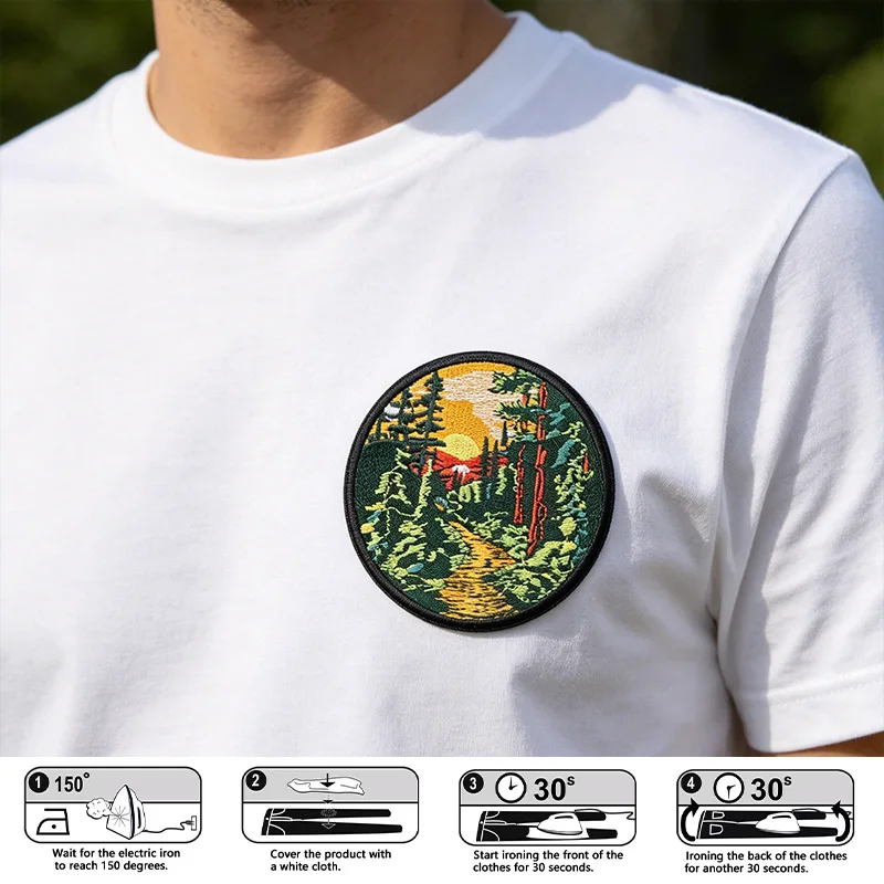 Parche bordado termoadhesivo Walker para gorra y ropa aire libre