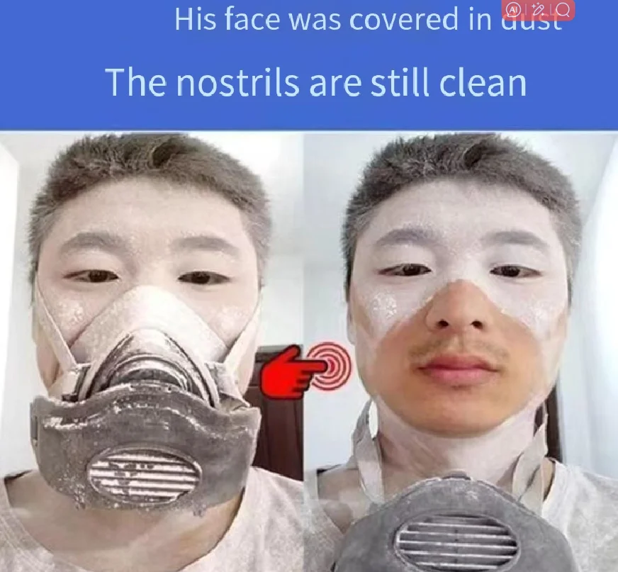 Mascarilla antipolvo táctica 3200 con filtro de partículas