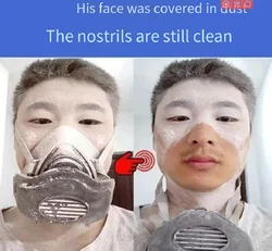 Mascarilla antipolvo táctica 3200 con filtro de partículas
