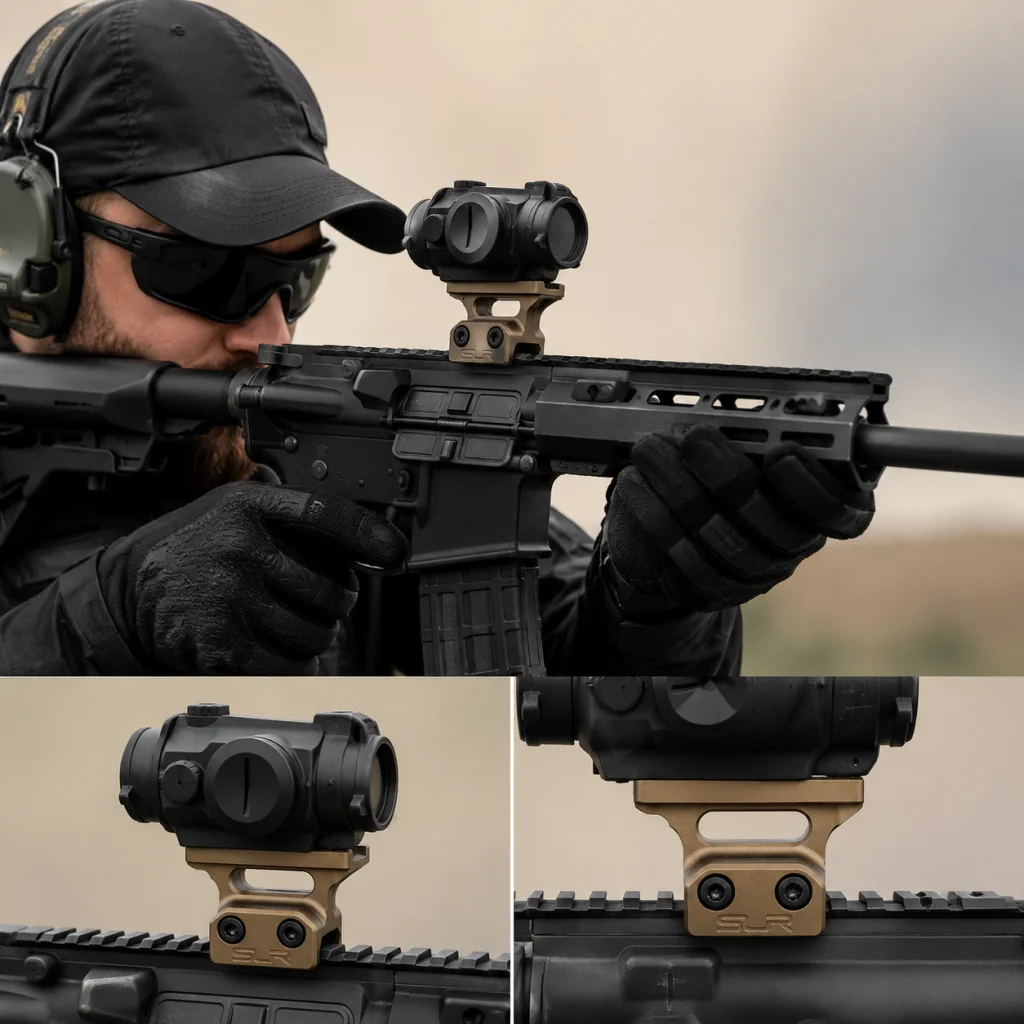 Tactische SLR T-2 Soporte elevador para visor de punto rojo Picatinny - imagen 3