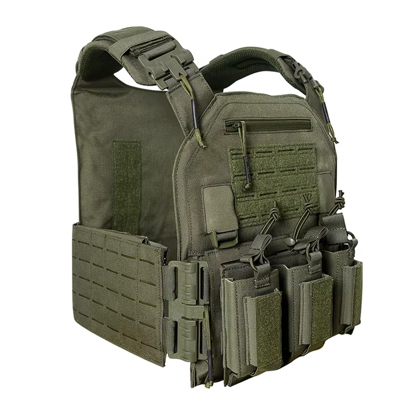 Chaleco táctico MOLLE para caza al aire libre resistente nailon - imagen 3