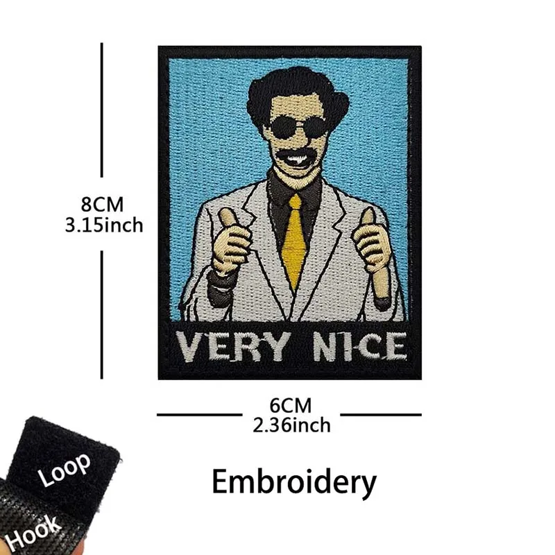 Parche táctico bordado moral pulgar arriba – Accesorio para uniforme - imagen 4