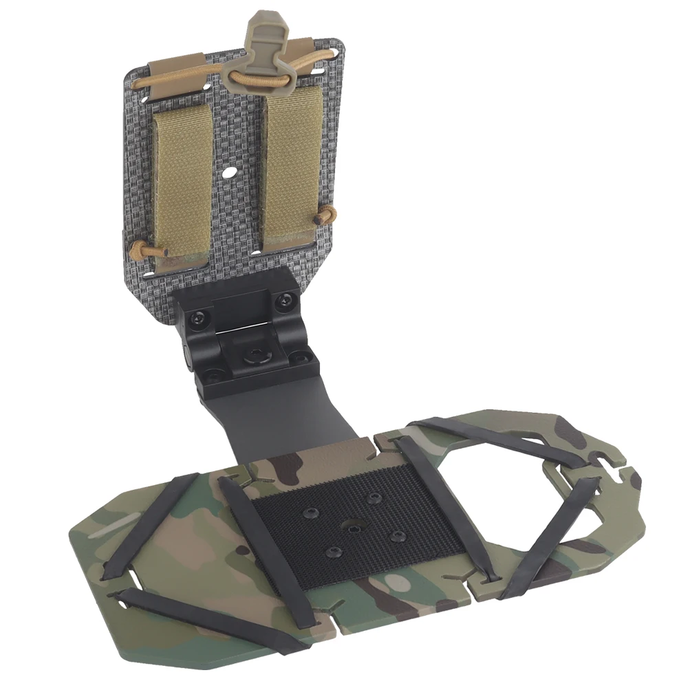 Chaleco táctico MOLLE con soporte giratorio para teléfono de pecho - imagen 4