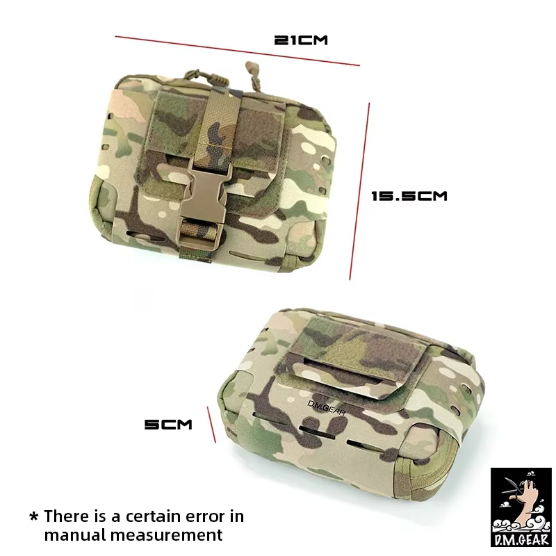 Bolsa táctica DMgear MOLLE – Bolsillo médico horizontal corted con láser - imagen 4