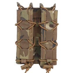 Portacargadores MOLLE doble extracción rápida para rifle táctico