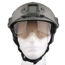 Casco táctico liberación rápida Emersogear con gafas protectoras