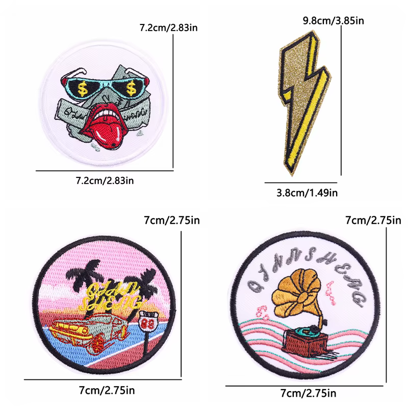 Parches bordados termoadhesivos – Diseños variados para ropa infantil - imagen 2