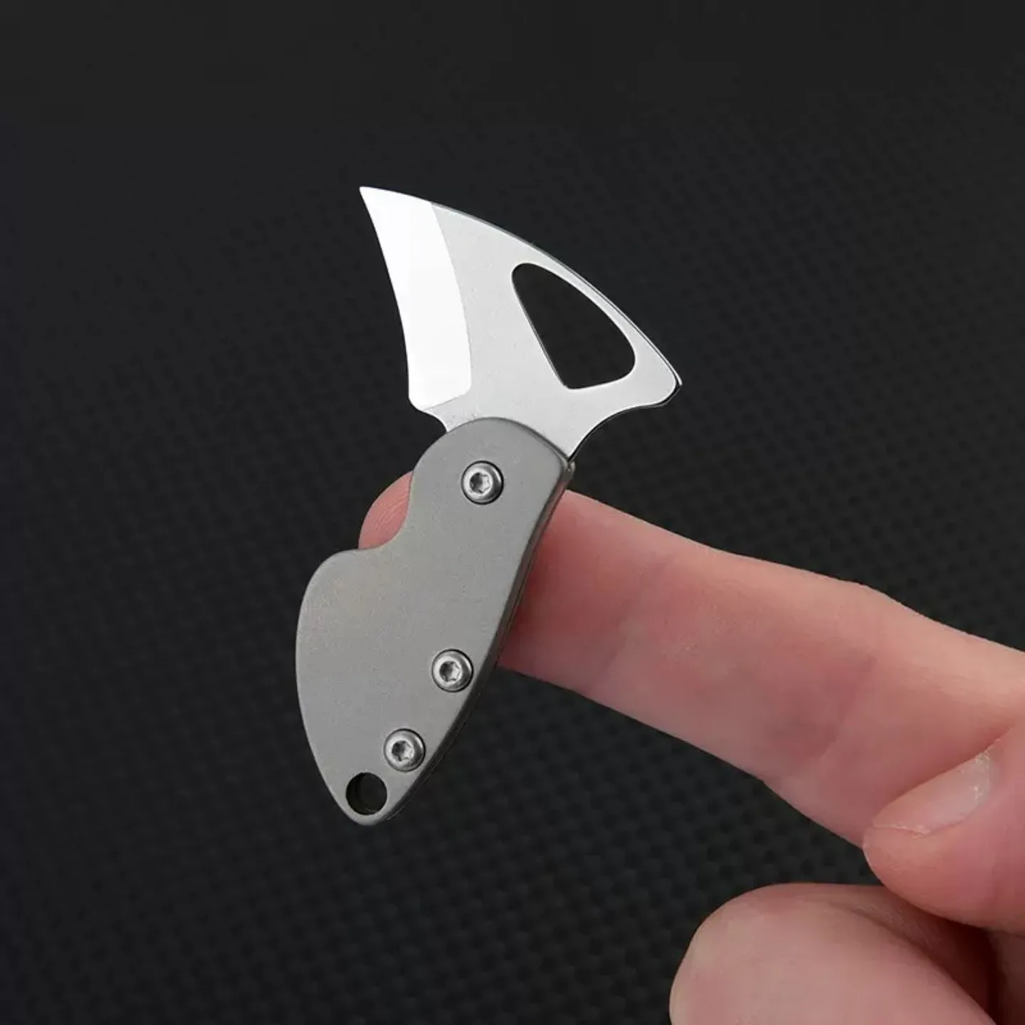 Woodpecker TC4, cuchillo EDC de acero inoxidable para llavero - imagen 5