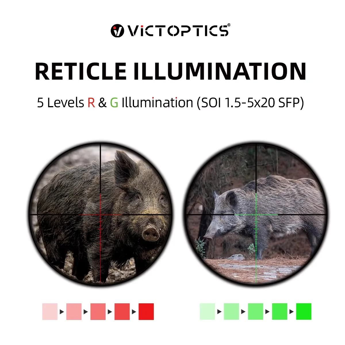 VictOptics SOI visor de rifle táctico SFP 3-9x40 con parasol abatible - imagen 3