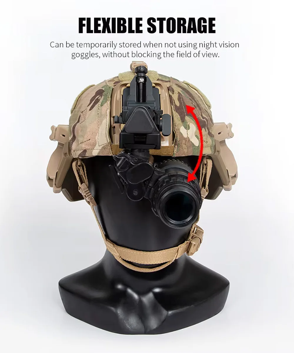 Soporte de casco FMA Norotos para NVG PVS 15/18 de aluminio - imagen 2
