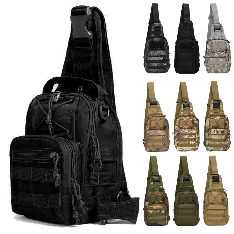 Pechera táctica MOLLE de Oxford para senderismo, camping y pesca - imagen 3