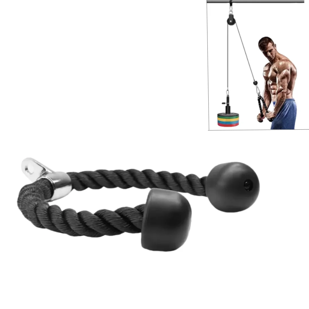 Barra de tríceps para polea con agarre T y cable multifunción - imagen 2