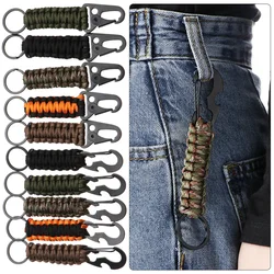 Kit supervivencia Paracord militar – Llavero táctico con mosquetón