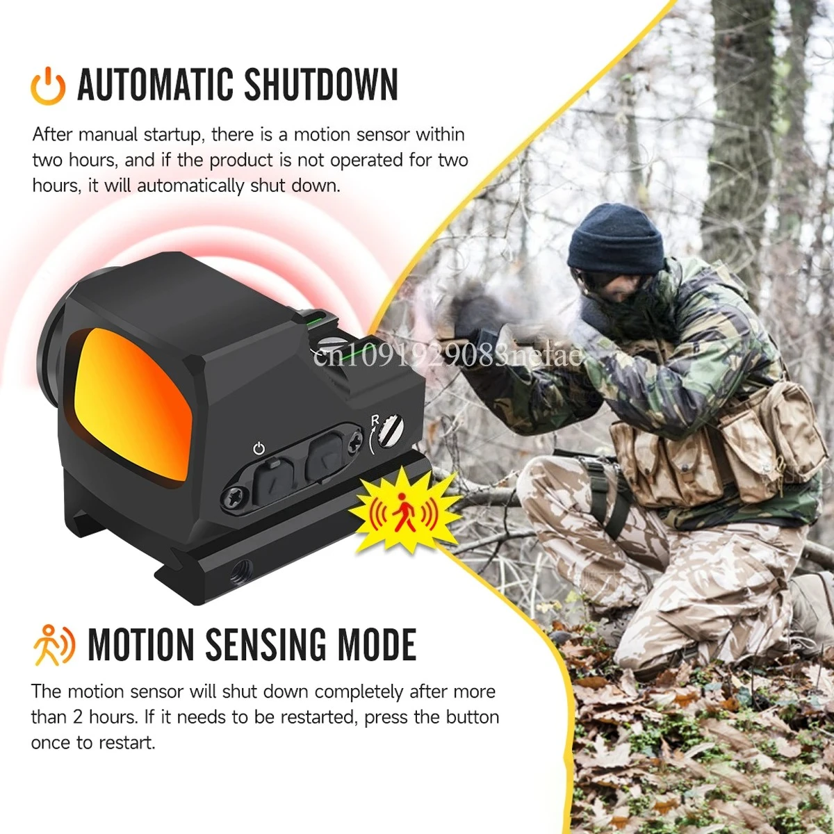 R-X RM Mira punto rojo retícula reflex con montura para airsoft - imagen 2