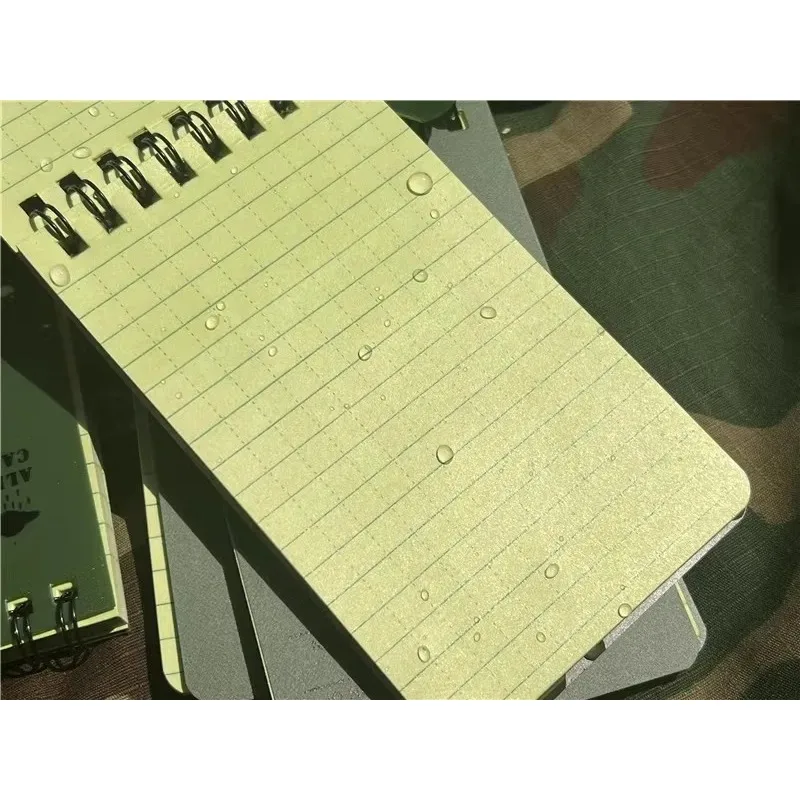 Cuaderno táctico impermeable camuflaje negro-amarillo-azul EDC - imagen 5