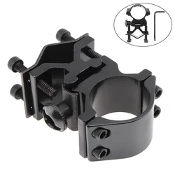 Soporte anillo 25mm para linterna LED en riel 20mm Picatinny