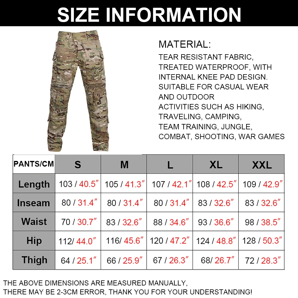 Pantalón táctico G3 multicam