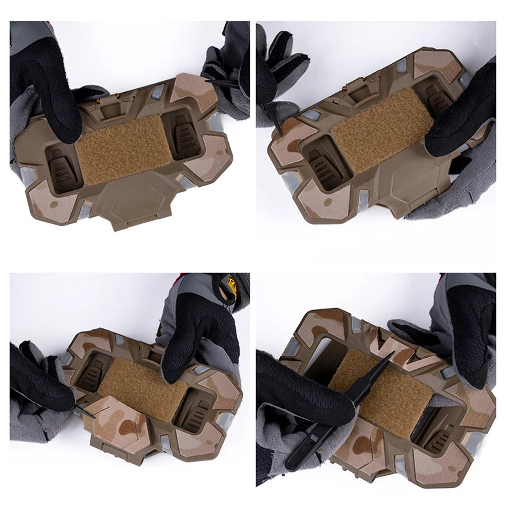 Vista del producto completo con los cuatro patrones de camuflaje