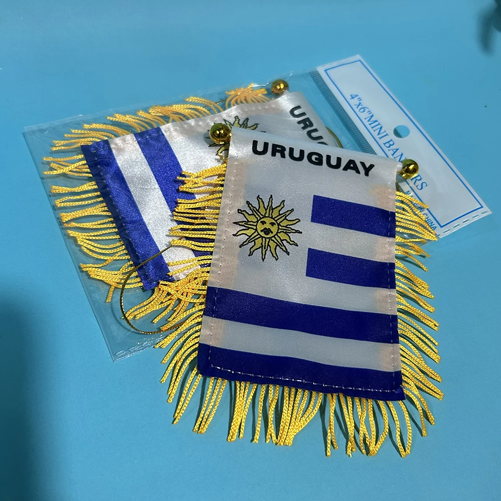 Mini bandera de Uruguay para ventana de coche