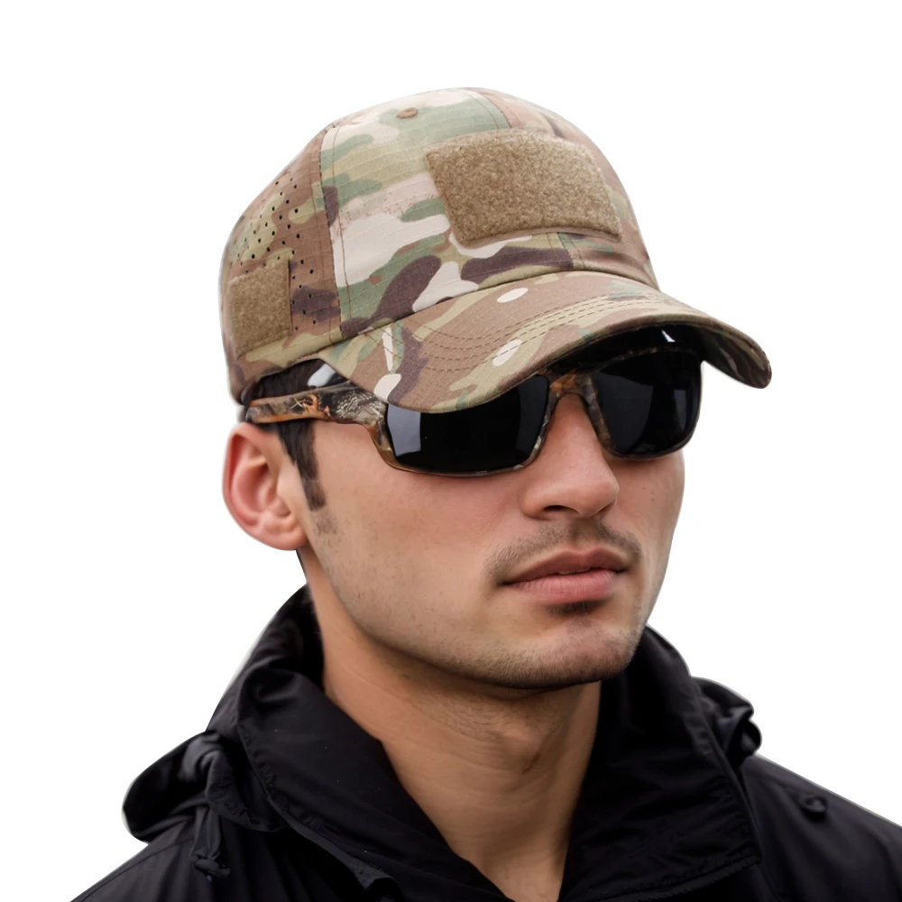 Gorra camuflaje transpirable con protección UV para exteriores - imagen 5