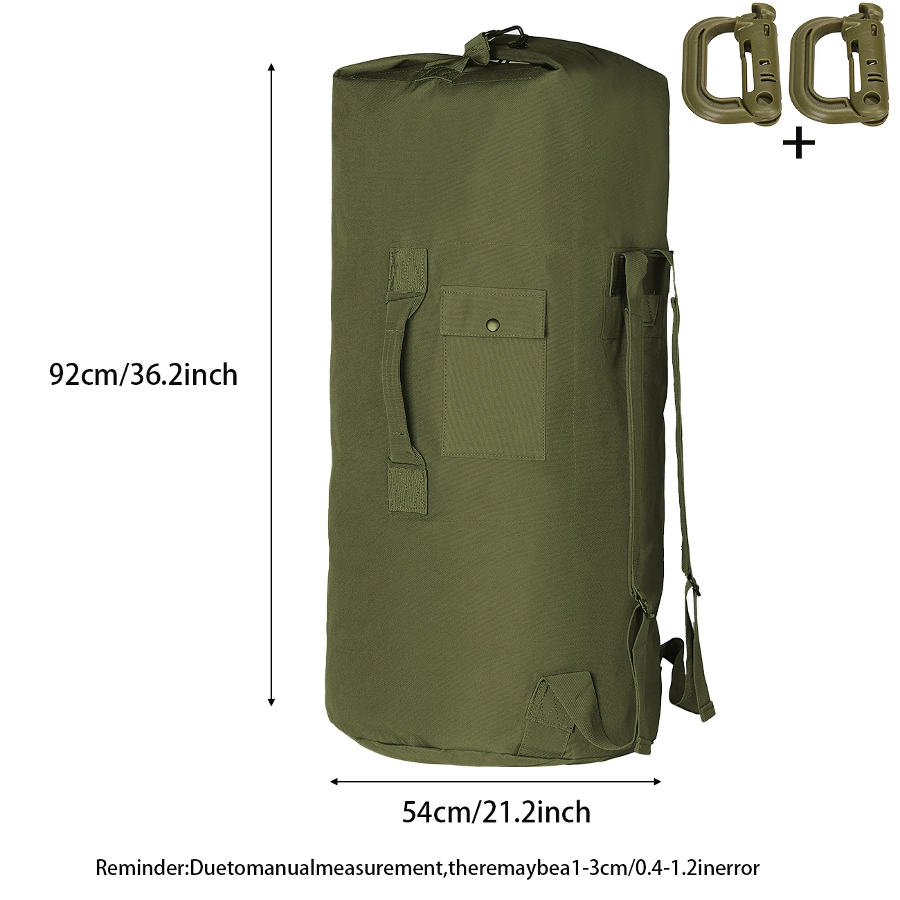 Bolsa de caza ripstop con doble soporte en hombro y tapa superior - imagen 4