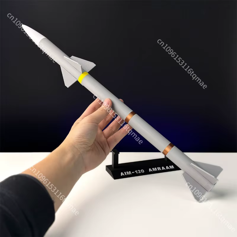 Modelo de misil AIM-120 impreso en 3D no funcional DIY decorativo
