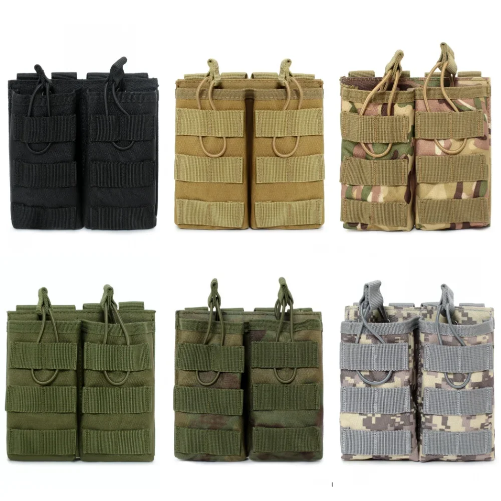 Portacargadores doble MOLLE táctico abierto para AR y AK - imagen 3