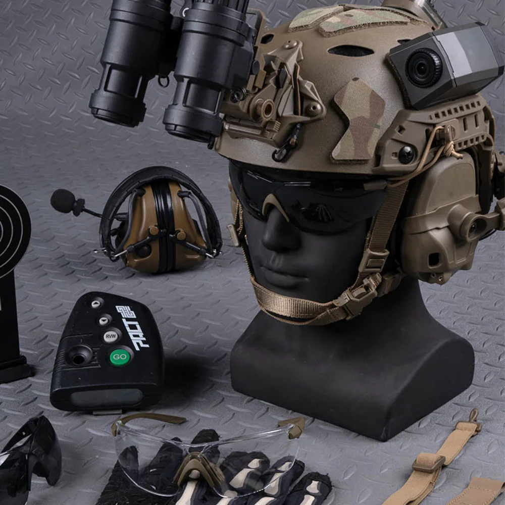 Gafas tácticas POSEIDON Defense con lentes intercambiables y cascos - imagen 2