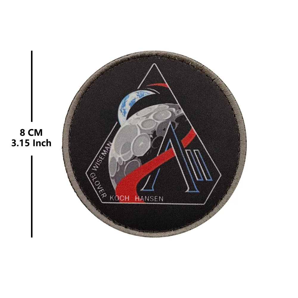 Parche táctico bordado logo espacial, astronauta y cohete - imagen 4