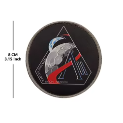 Parche táctico bordado astronauta cohete espacial – Velcro