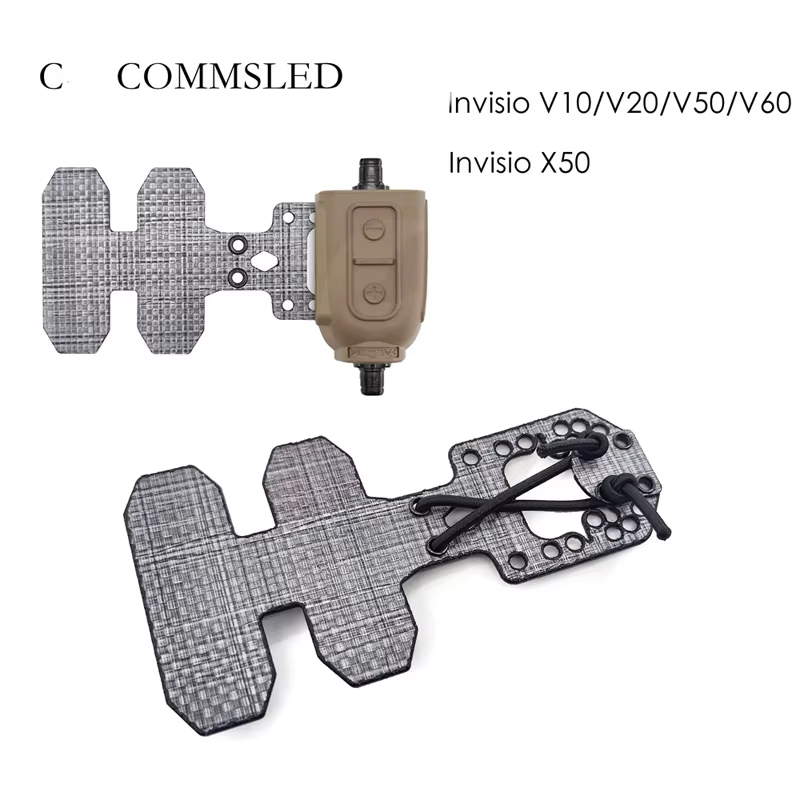Placa de montaje MOLLE fija para chalecos portaplacas tácticos - imagen 3