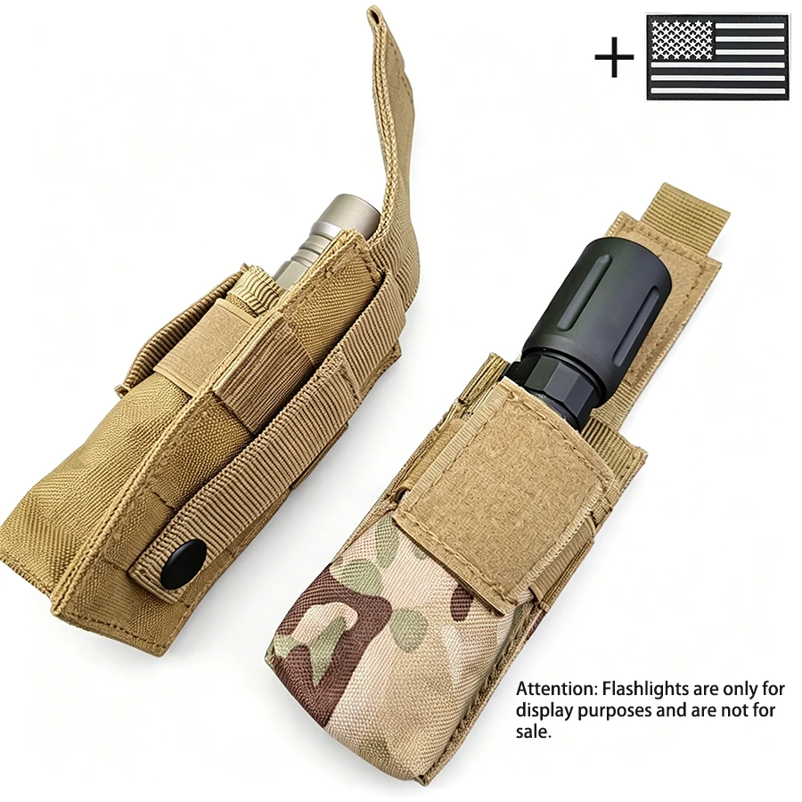 Funda táctica para linterna con clip de nailon resistente al desgaste - imagen 2