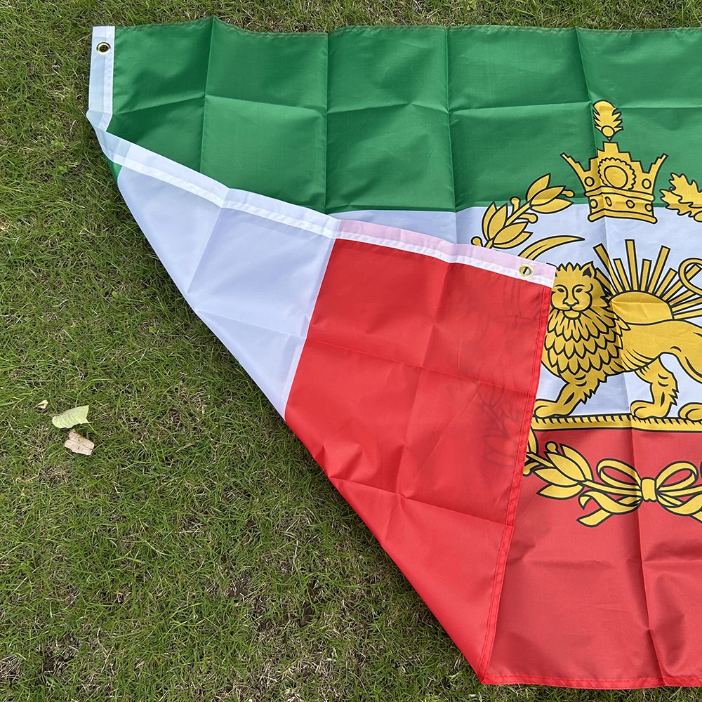Bandera de Irán con León histórico y corona Pahlavi - imagen 2