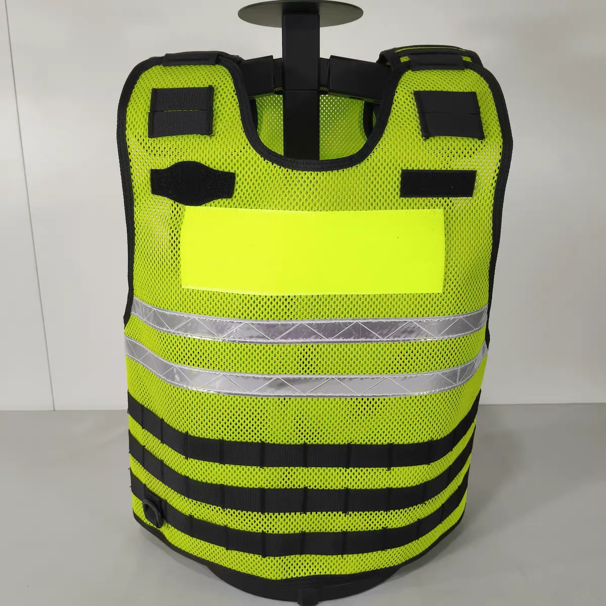 Chaleco táctico amarillo exterior forro transpirable y bolsa interna - imagen 4