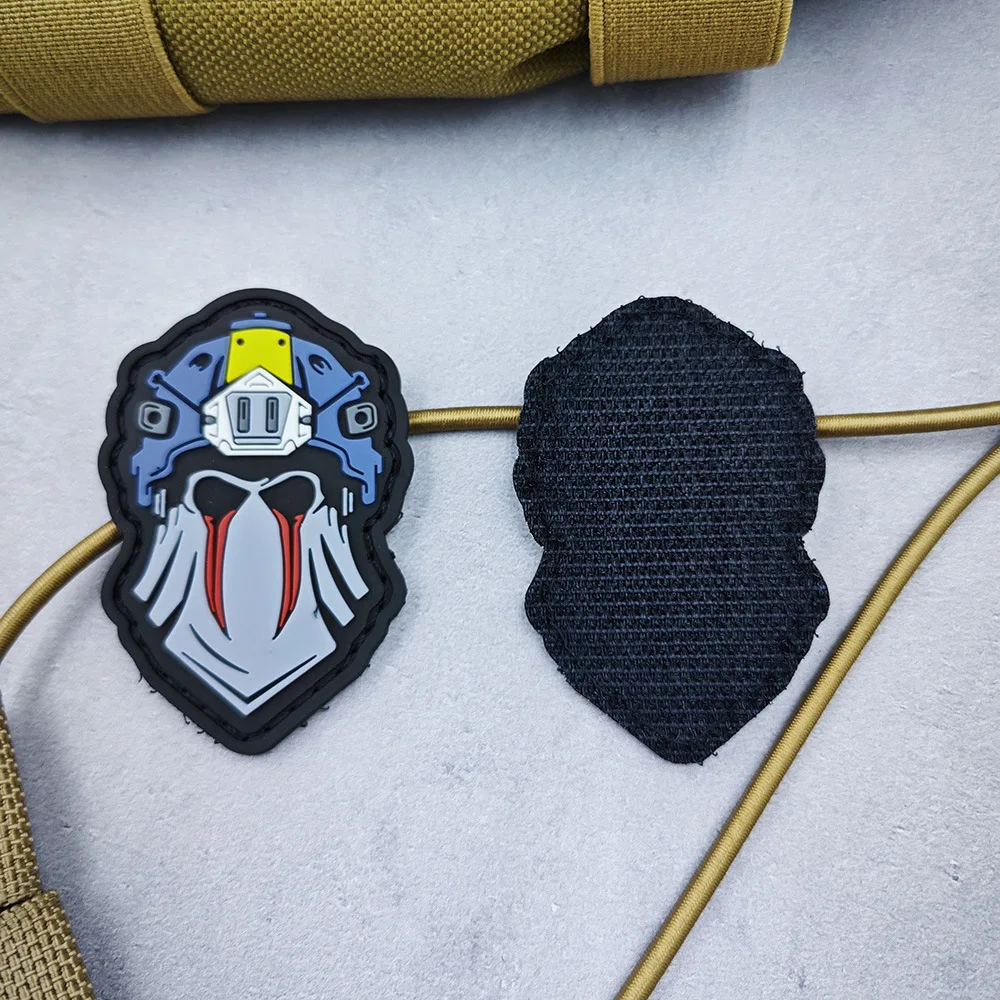 Parche táctico PVC goma blanda calavera Konig de resina para MOLLE - imagen 5