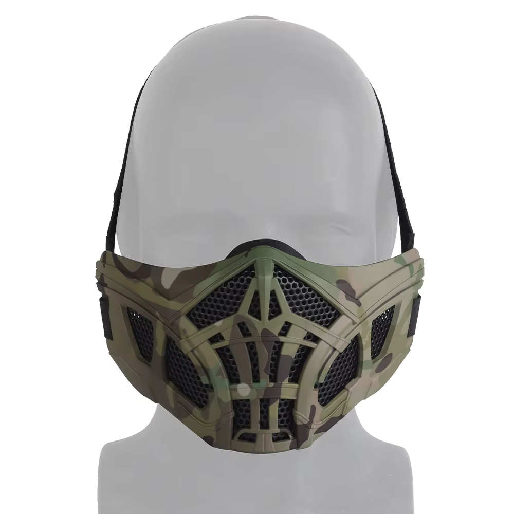 Máscara táctica Airsoft Escorpión de silicona para protector facial