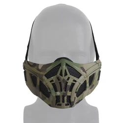 Máscara táctica Airsoft Escorpión de silicona para protector facial