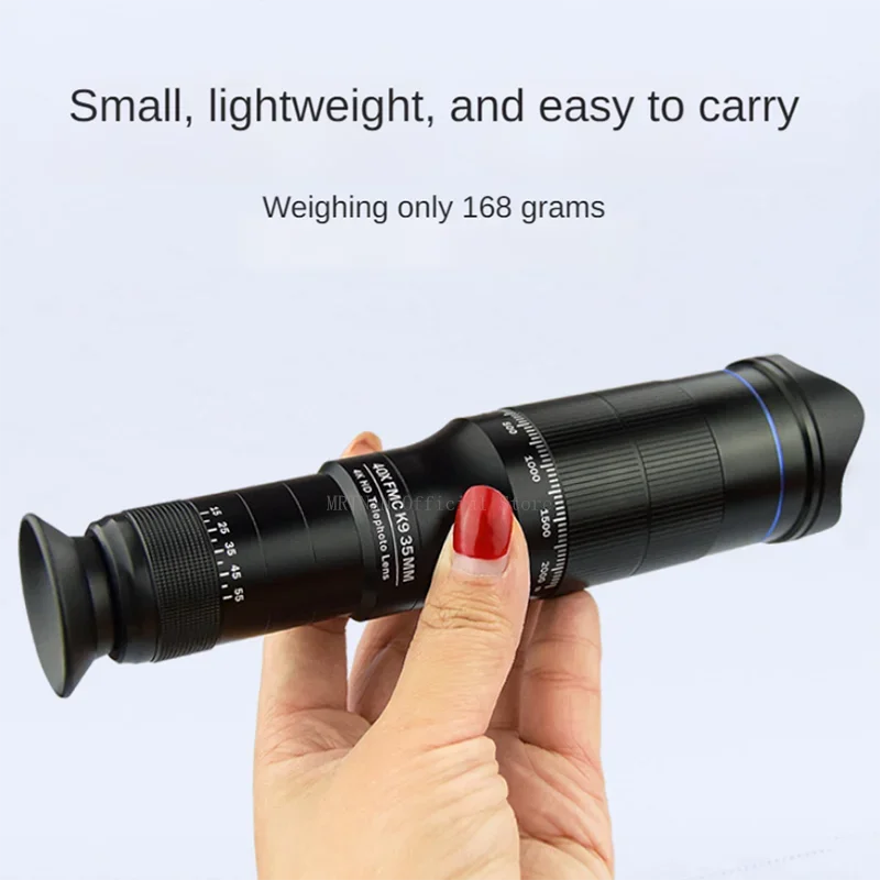 Telescopio monocular HD con zoom y trípode metálico para camping - imagen 2