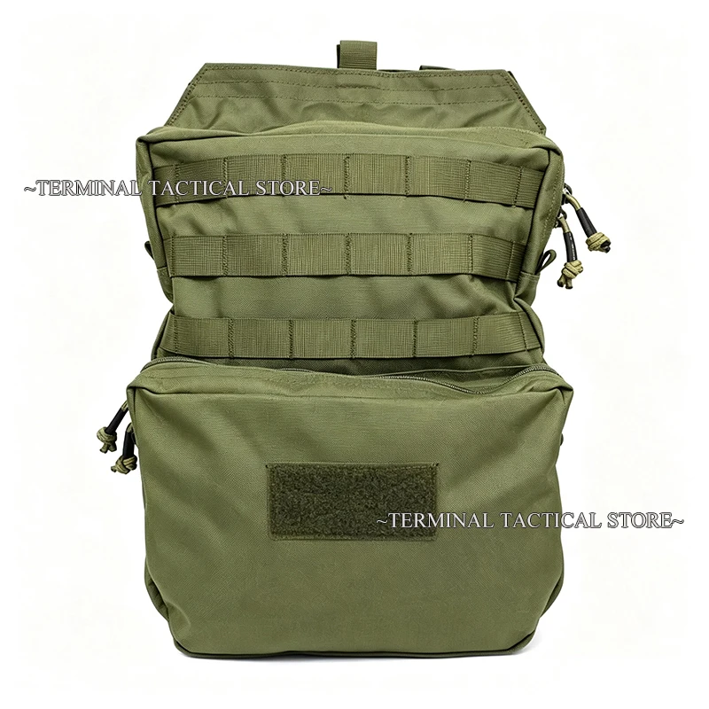 Mochila táctica MOLLE con bolsa de hidratación y nailon expandible
