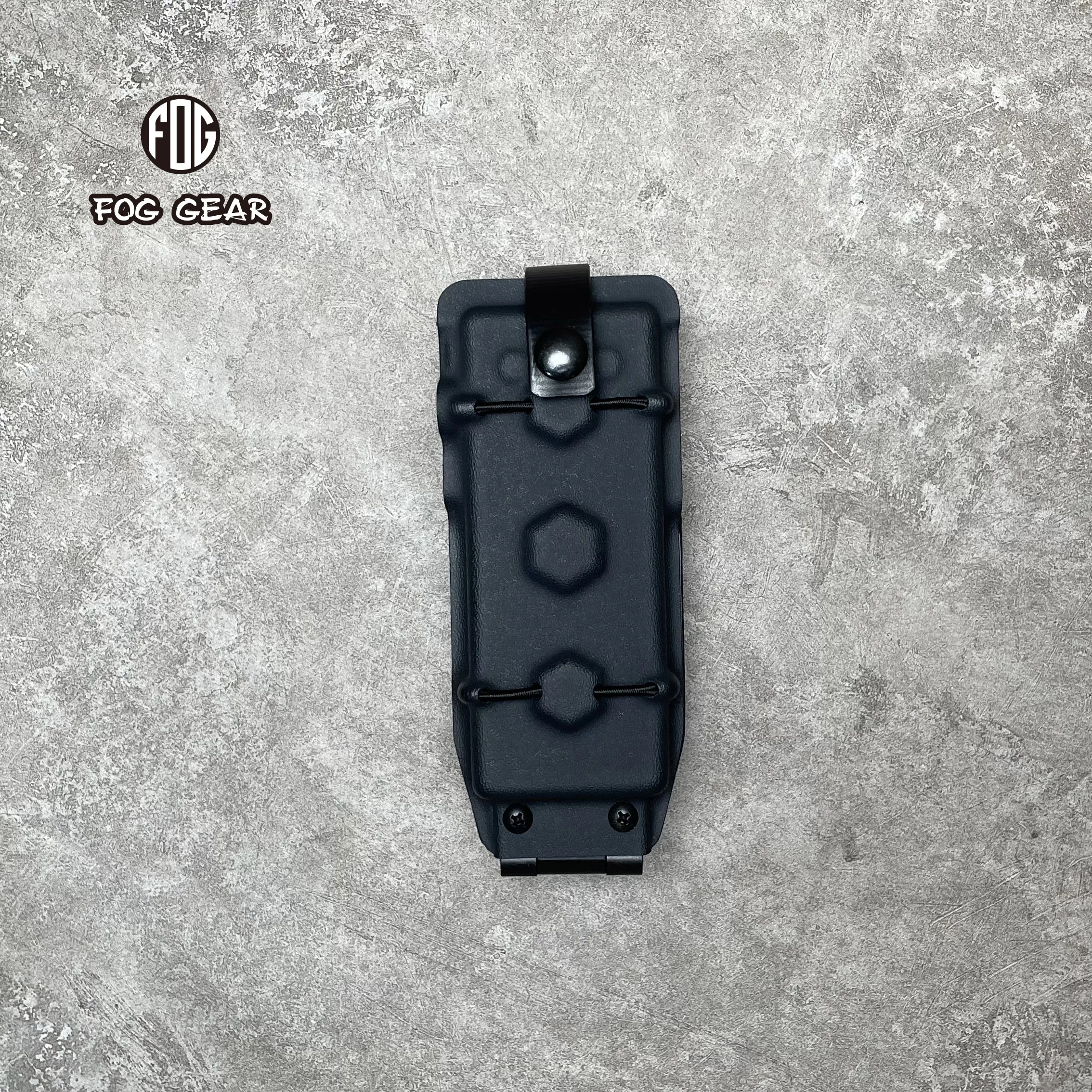 Funda táctica MOLLE Kydex UV5R con bolsa almacenamiento abierta - imagen 2