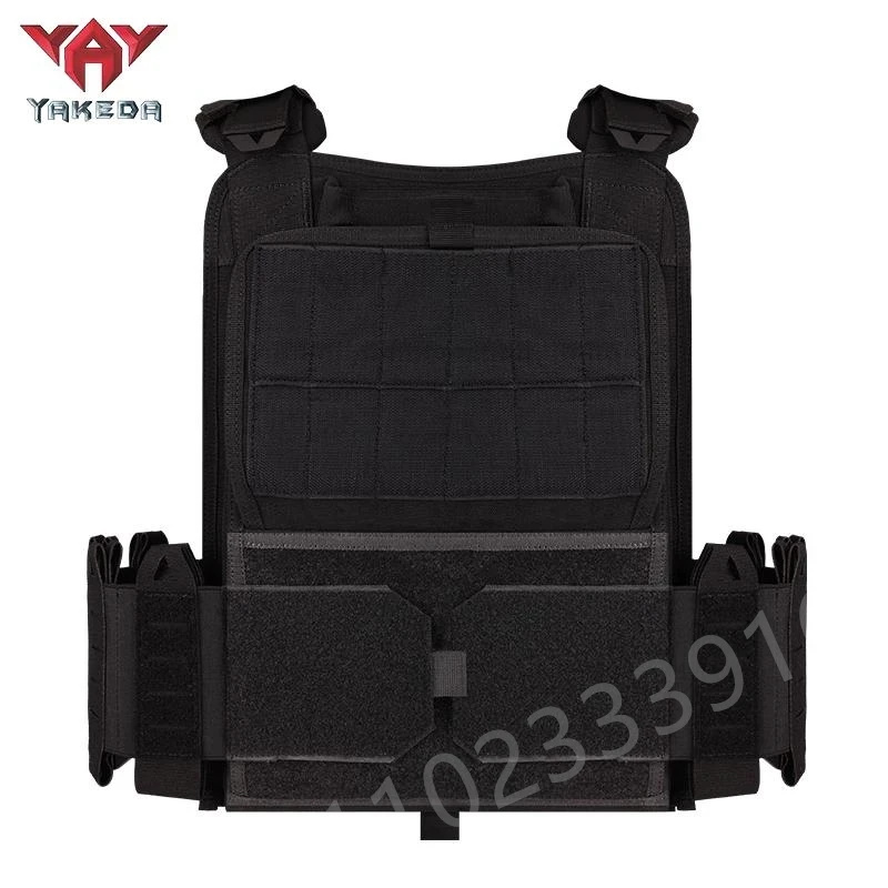 Yakeda Chaleco táctico de nylon 1000D multi-cam portaplacas