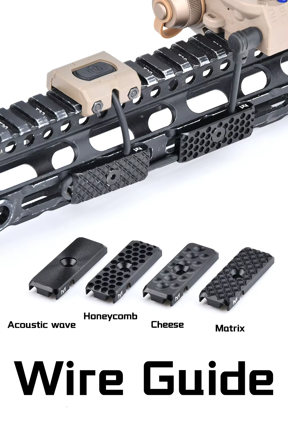 Accesorios tácticos m-lok metálicos para airsoft