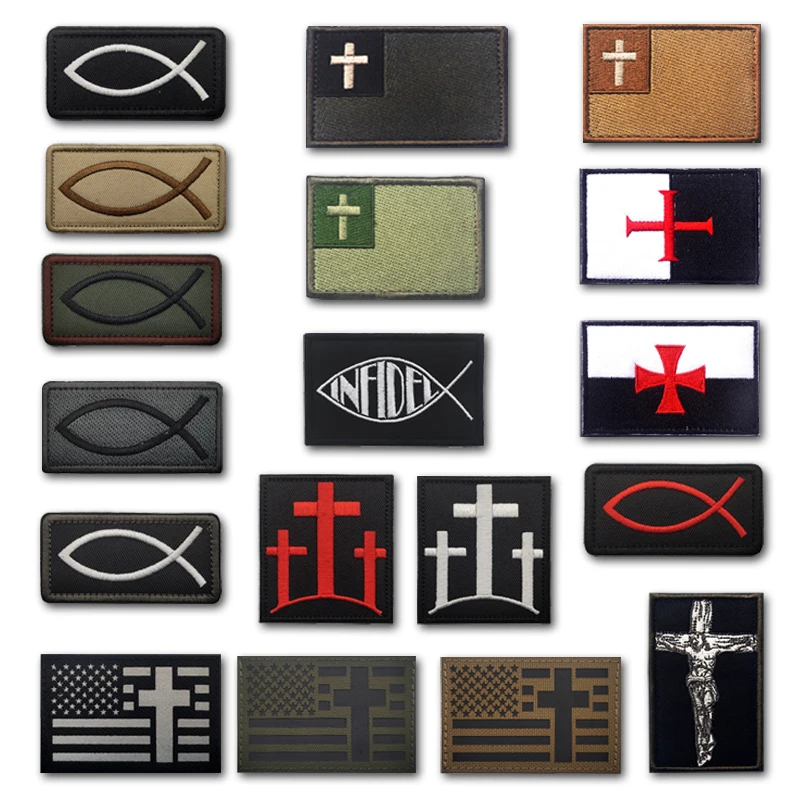 Parche táctico bordado pez dive reflectante – Insignia para equipamiento - imagen 3
