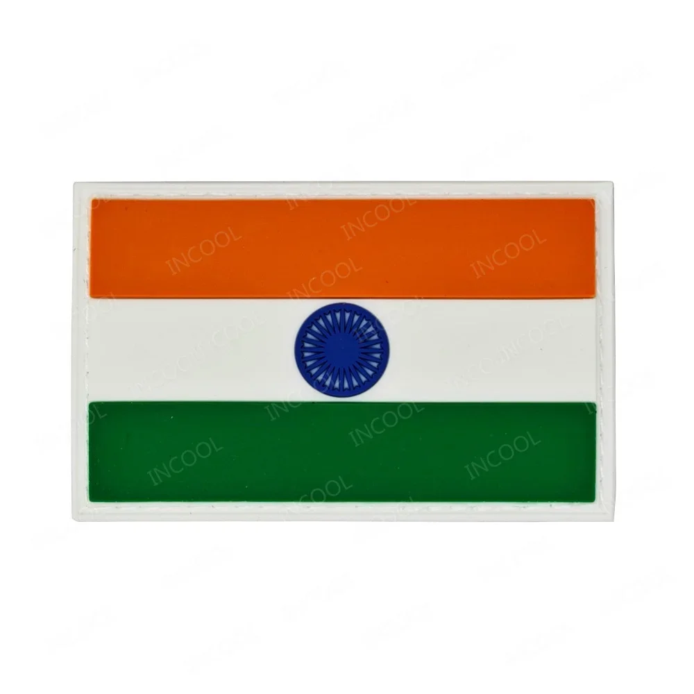 Parche táctico bordado bandera de India – para gorra y brazalete