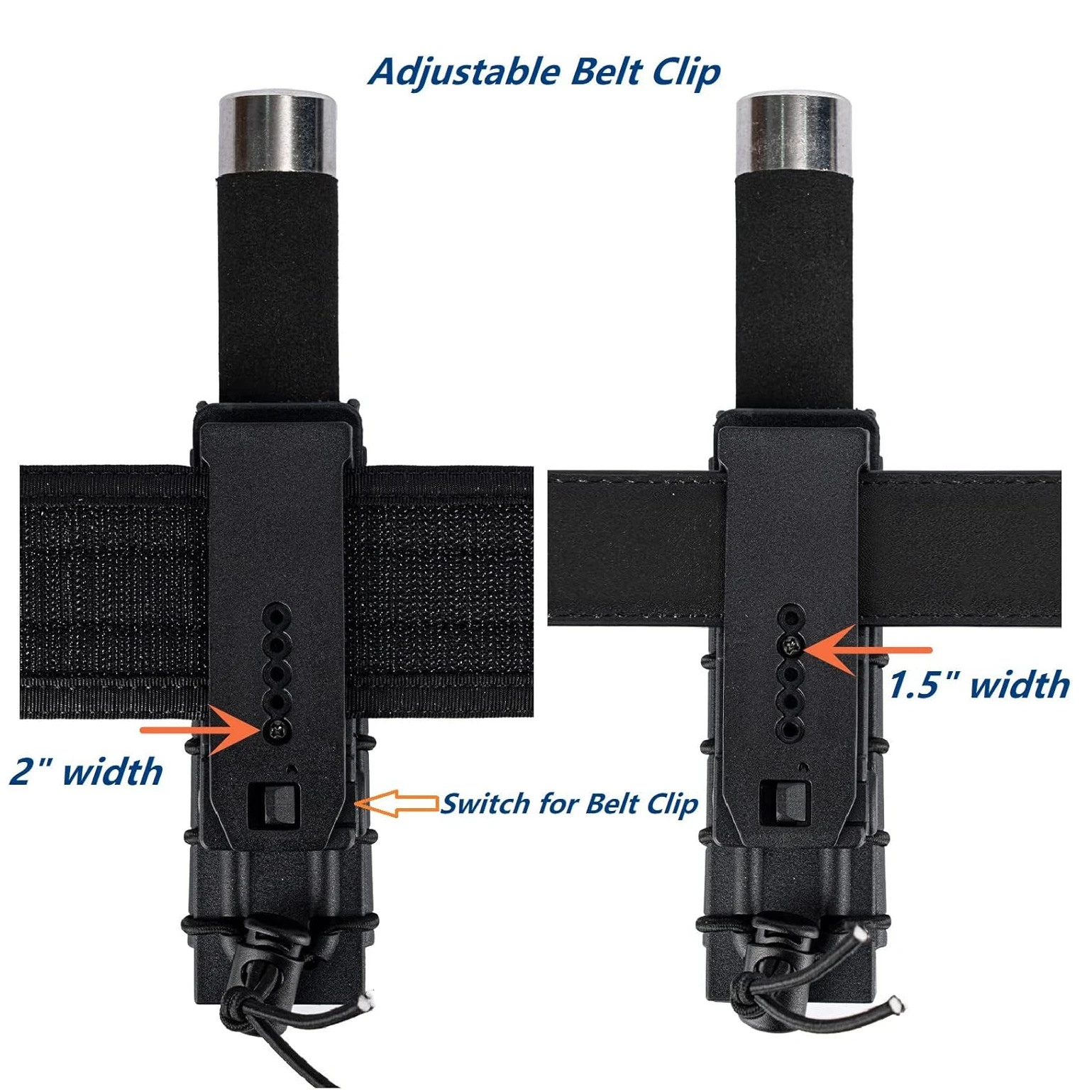 Funda MOLLE bastón extensible telescópica 360° giratoria - imagen 2
