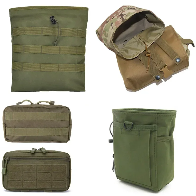 Bolsa táctica MOLLE almacenamiento munición EDC – Airsoft caza - imagen 2