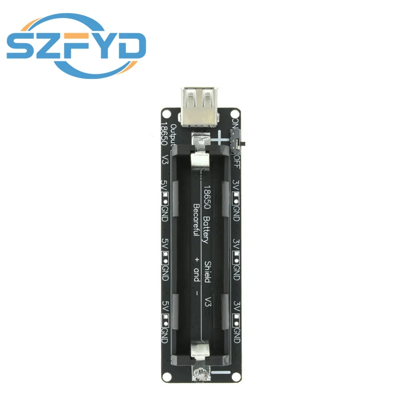 ESP32 WiFi Bluetooth Shield Batería 18650 V3 – Cargador USB Micro - imagen 4