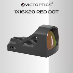 Victoptics mira de punto rojo compacta para caza, visor ultraligero